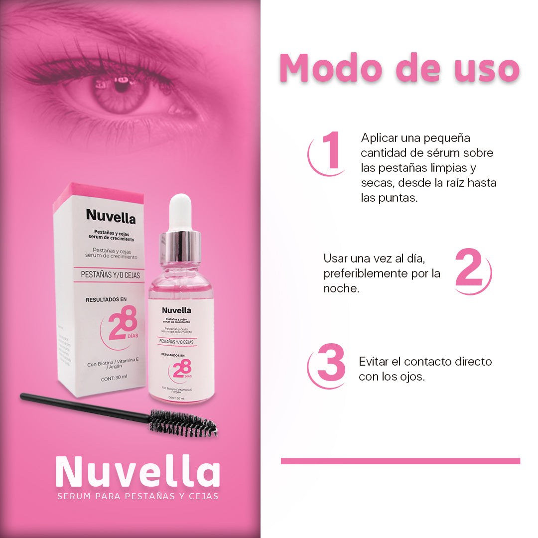 NUVELLA SERUM DE PESTAÑAS Y CEJAS