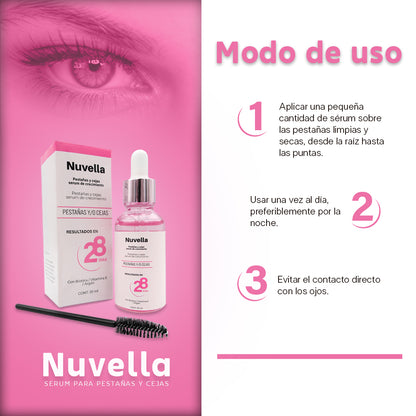 NUVELLA SERUM DE PESTAÑAS Y CEJAS